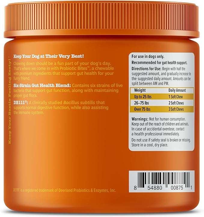 Zesty Paws Probiotic Bites™ 6-Strain Digestive Health Supplement