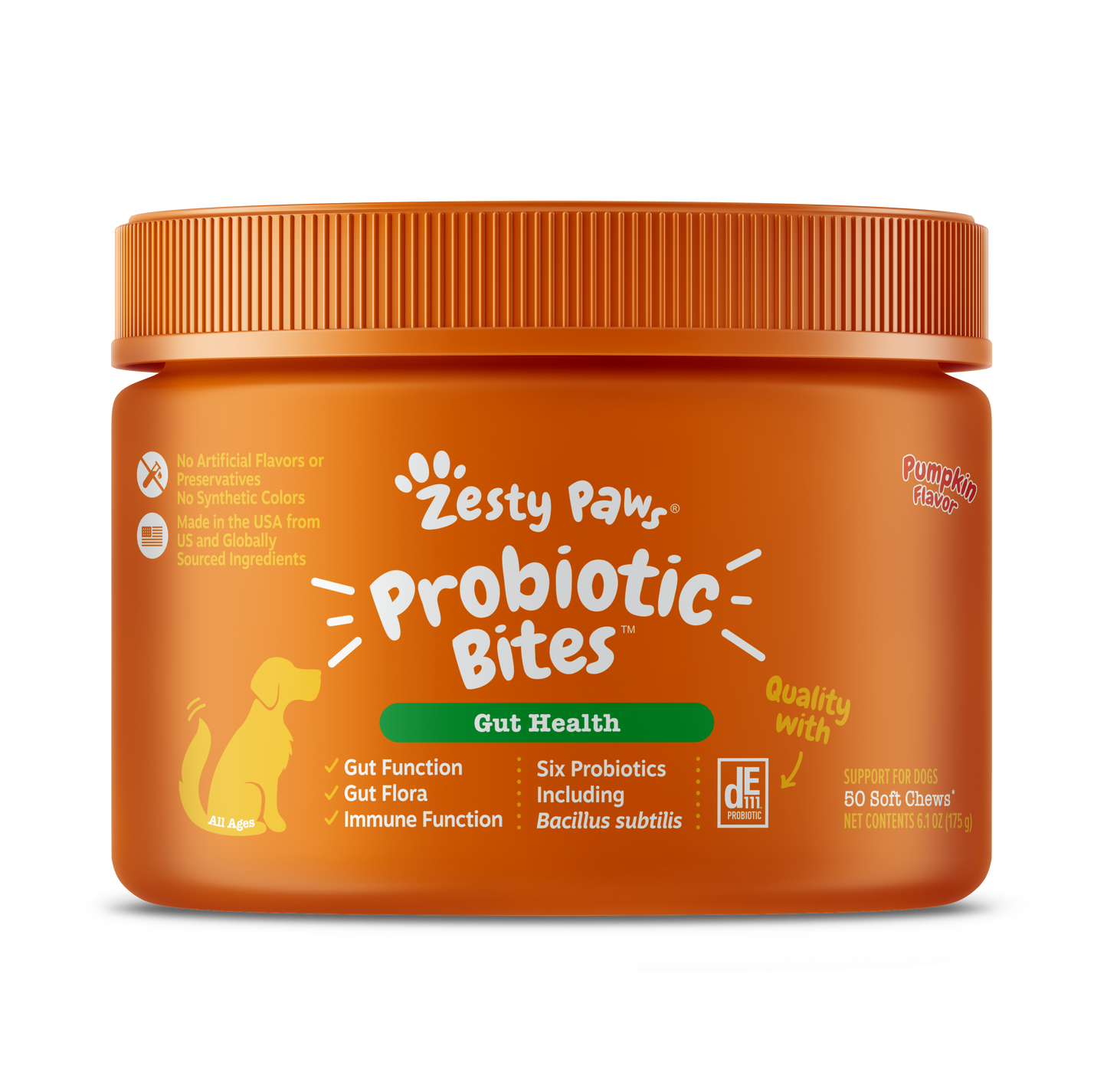 Zesty Paws Probiotic Bites™  6-Strain Digestive Health Supplement
