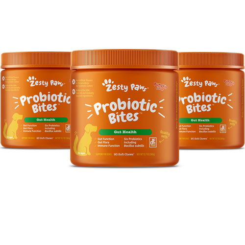 Zesty Paws Probiotic Bites™  6-Strain Digestive Health Supplement